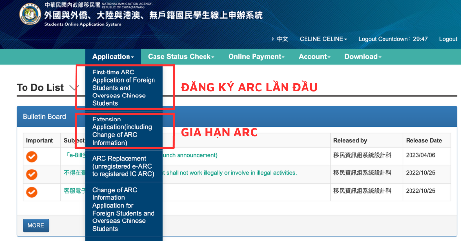 Du học Ưu Việt: Hướng dẫn làm thẻ cư trú ARC Online