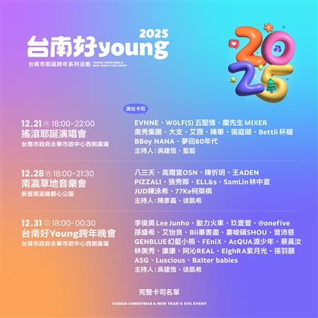 Tainan’s 2025 New Year’s Eve Event