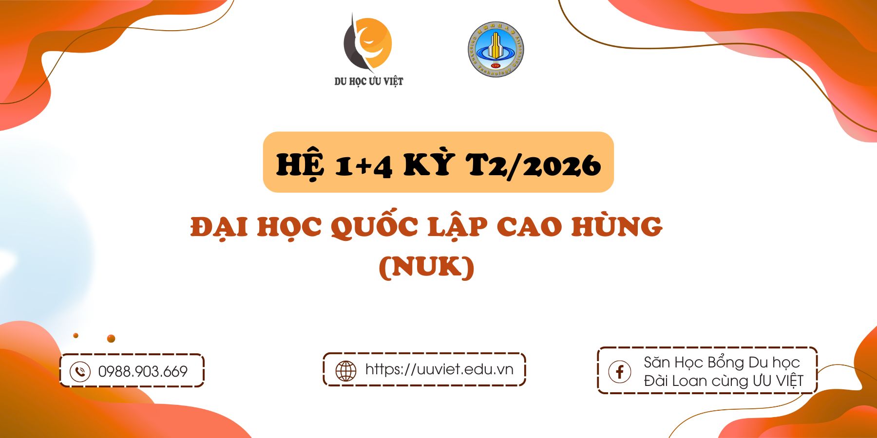 Kỳ Tuyển Sinh T2/2026: Hệ 1+4 Của Đại Học Cao Hùng (NUK)