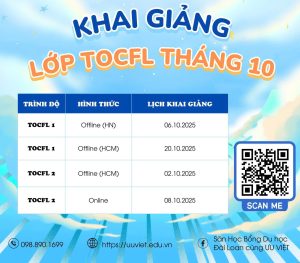 Lịch Mở Lớp TOCFL Tháng 10/2025