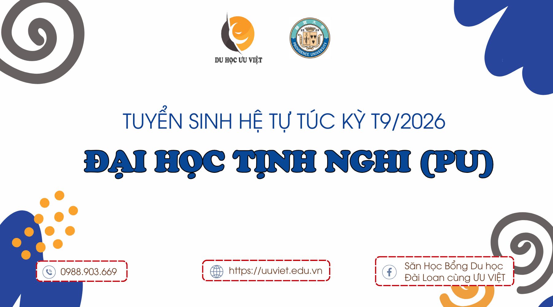 Đại Học Tịnh Nghi (PU) Tuyển Sinh Kỳ Thu Tháng 9/2026