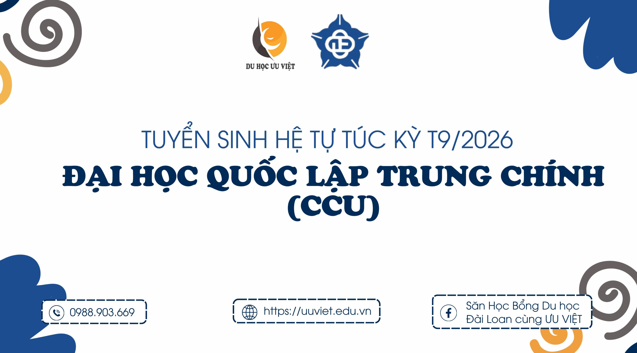 Đại Học Quốc Lập Trung Chính (CCU) Tuyển Sinh Kỳ Thu 2026